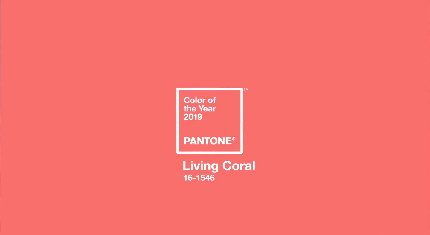 Pantone Colour of the Year 2019 16-1546 Living Coral
