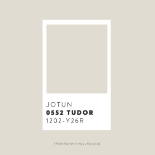 Jotun 0552 Tudor 1202-Y26R - hildurblad.se