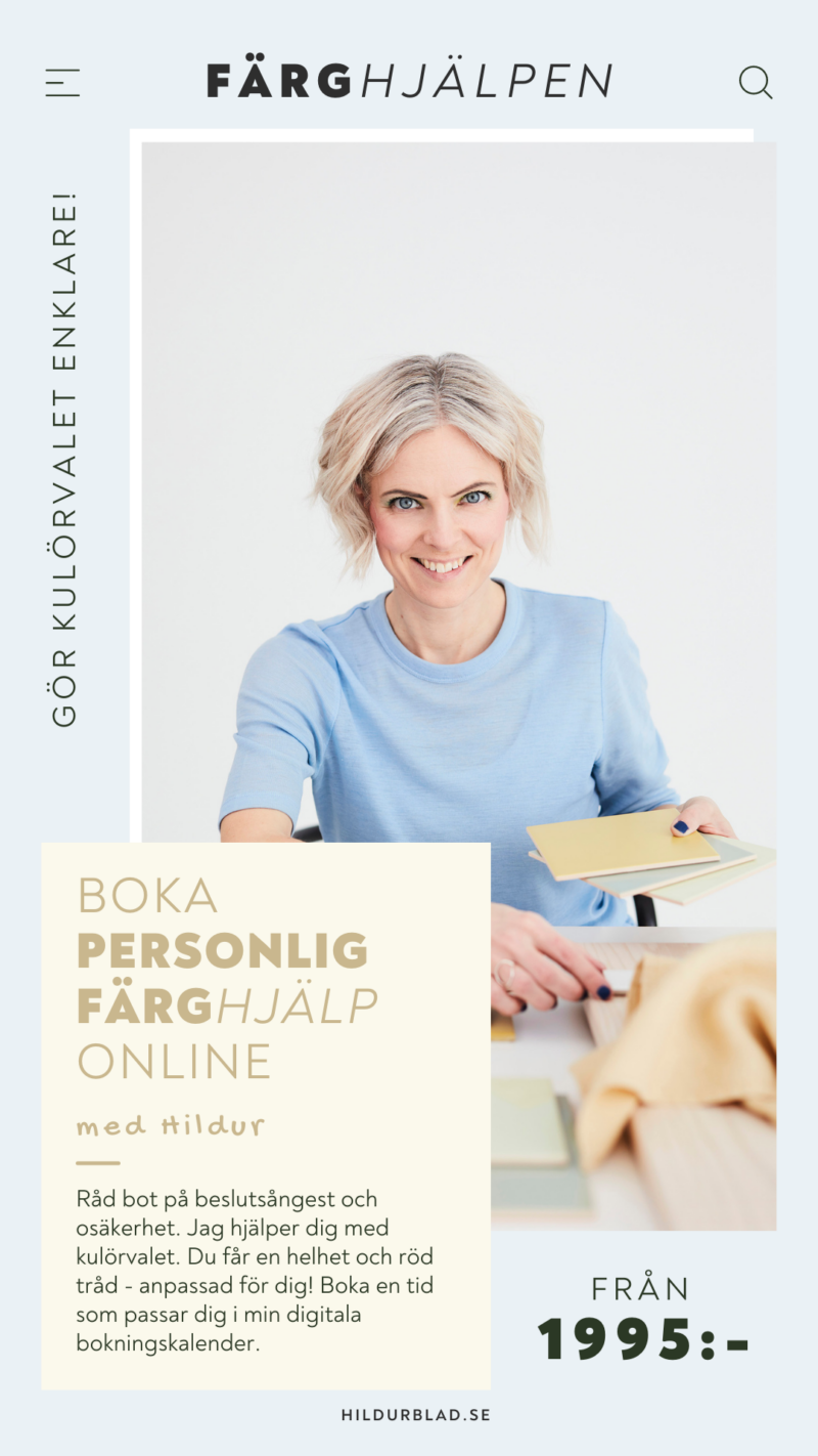 Boka onlinerådgivning - Färghjälpen - hildurblad.se